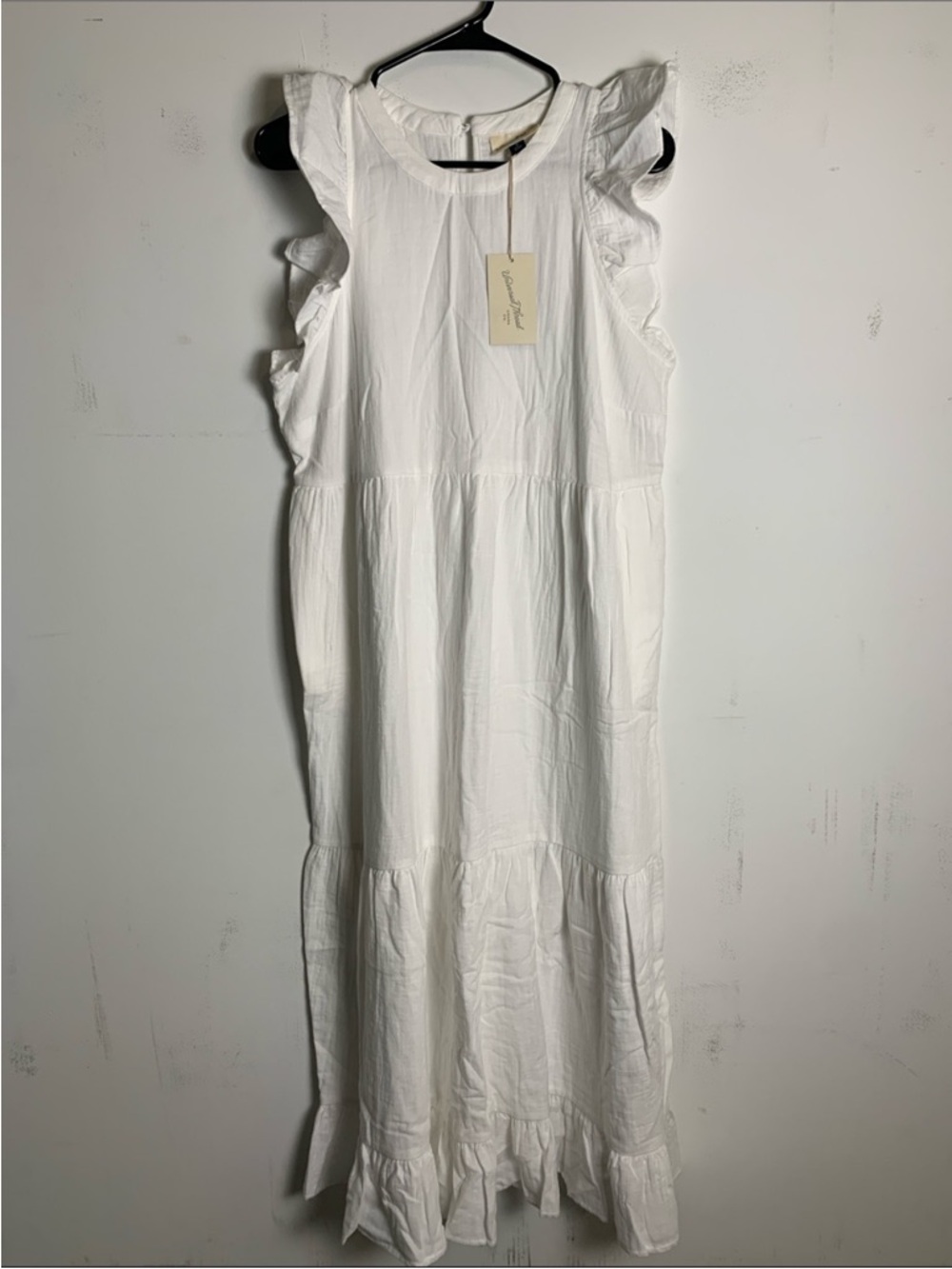 a new day White Ruffle Sleeve Tiered Maxi Dress - Picture 5 of 8